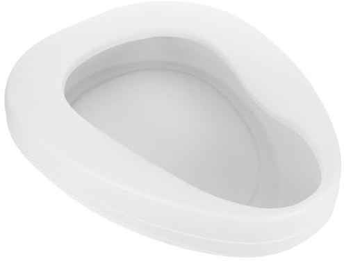 Ciieeo Gabinetto Portatile Bianco per Anziani e Pazienti Allettati, Padella per Evacuazione in Plastica da 2800 Ml Tecnologia Avanzata Anti-perdita, Leggero e Facile da Usare per Casa