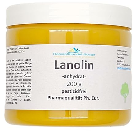 Lanolin anhydrat 200g pestizidfrei Ph. Eur. 10.5 Wollwachs Wollfett lanea apes Salbengrundlage lanolin anhydrid wasserfrei