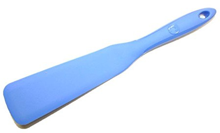 Kochblume Spatel | Premium-Silikon | Hitzebeständig | Spülmaschinenfest | 29cm | Farbe: blau