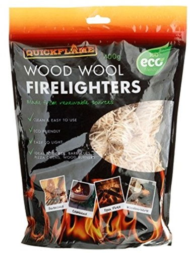 Scotrade New Wood Wool Firelighters 400g Ideal for fires,barbecues,pizza ovens and wood burners.