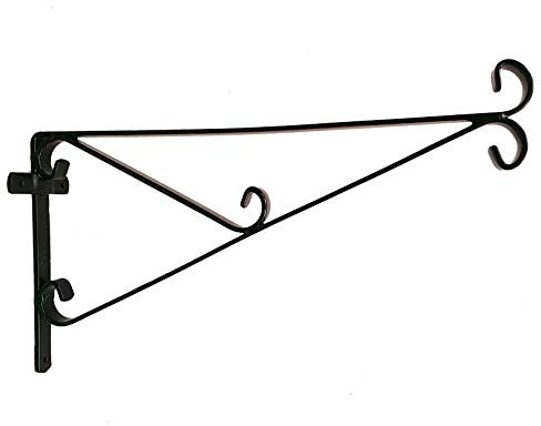 Heavy Duty Hanging Basket Bracket Fits 14 16 18 20 Baskets. Built Extra Strong to Carry Large Heavy Baskets That Can Be Dangerous If Not Supported On A Strong Bracket (Pack of 1)