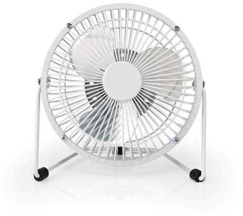 NEDIS Ventilateur de table | Alimenté par USB | Diamètre: 150 mm | 3 W | 1 Vitesse 1.00 m Blanc