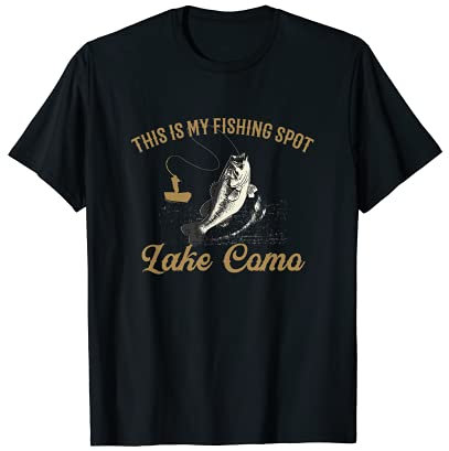 Das ist mein Angelplatz Comer See Camping New Jersey Camper T-Shirt