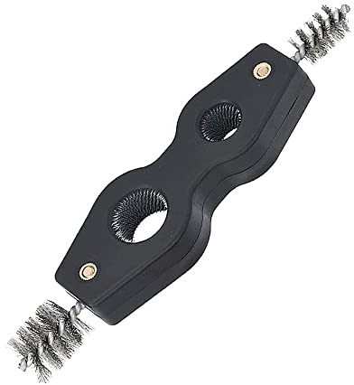 Cepillo de alambre, 4 en 1 combo de cobre limpiador de tuberías, cepillo de tubo limpia el interior de rosca exterior, herramienta de cepillo de plomero para soldadura fuerte (negro)