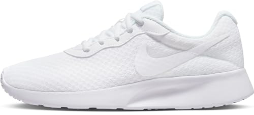 NIKE Damen Tanjun Sneaker, Weiß Weiß Weiß Volt, 39 EU