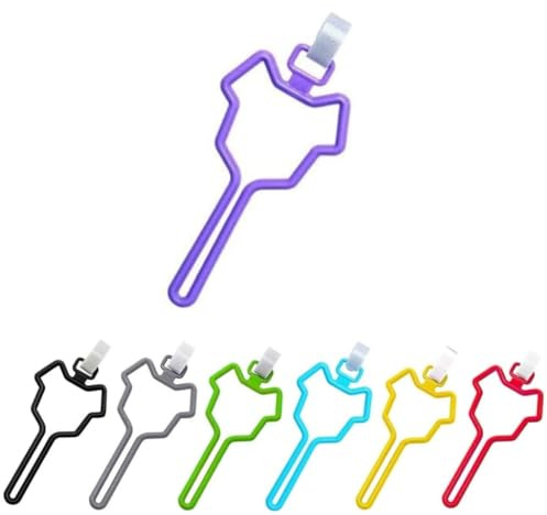 Hundekotbeutelhalter mit Clips, leicht, freihändig, mit verstellbaren Klettverschlüssen, passend für jede Leine, Violett