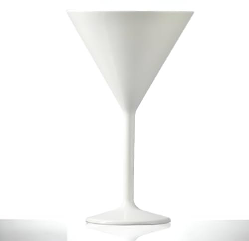 BB Plastics Elite Premium White Martini 9oz / 266ml - Case of 12