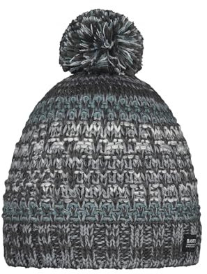 Barts Herren Strickmütze Nathanial Wintermütze mit Bommel 2170 Dark Heather 19