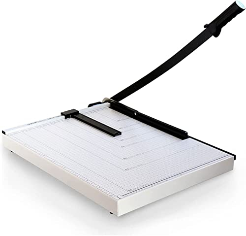 DELURA Papierschneidemaschine, A3/A4-Papierschneidemaschine, Titan-Papierschneidemaschine, Trimmer auf Metallbasis for das Schneiden von Fotos, Etiketten, Coupons, Kartons im Büro, in der Schule