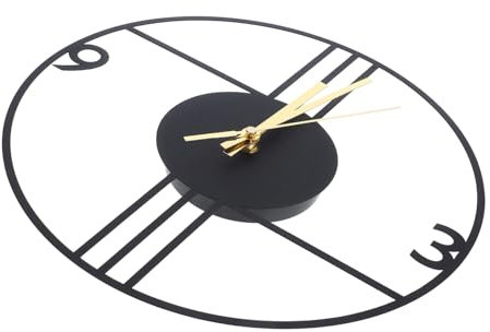 Ciieeo Wanduhr Aus Metall Antik Moderne Dekorative Wanduhren Einzigartige Wandkunst Aus Eisenkunst Für Zuhause Büro Und Geschäft