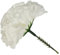 INERRA Carnation Picks - Pack of 140 Artificial Flowers for Floral Foam Tributes, Letters and Funeral Arrangements (White)