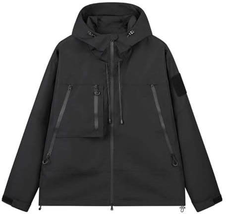 SRZYMJ Jacke Herren Ohne Kapuze Bomberjacke Herren Schwarz Herren Jacke Zwangsjacke Für Männer Herrenmantel Bomberjacke Herren Schwarz Schwarz Fahrradbekleidung Herren Winter M