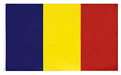 Stormflag Bandiera romania 3x5ft/90x150cm 90g di poliestere 2 occhielli,1 Occhiello in Ogni Angolo, in metallo e Doppio ago