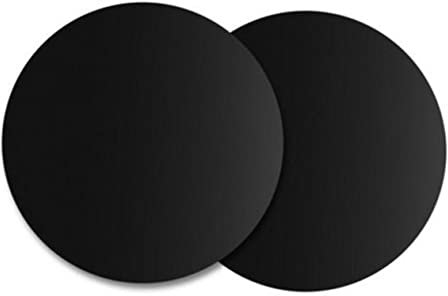 FUNOMOCYA Tapis De Cuisson Barbecue Rond Noir Tapis Gril Extérieur Réutilisable Antiadhésif Protection pour Légumes Poisson Viande Facile à Nettoyer