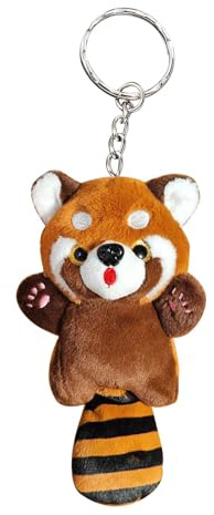 Fogukier Porte-clés en peluche raton laveur,Porte-clés en peluche raton laveur,Pendentif clé en peluche pour animaux - Pendentif porte-clés en peluche de raton laveur mignon, pendentif en peluche
