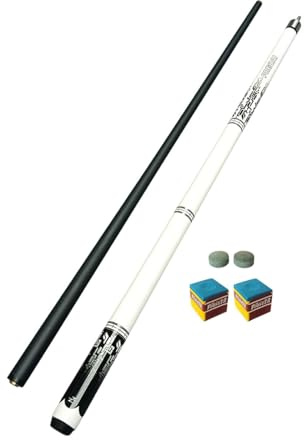 Perfeclan 1/2 Kohlefaser-Pool-Queue-Billard-Stick Stilvolle 1,3-cm-Spitze 57-Zoll-Länge Praktischer Snooker-Pool-Queue-Pool-Stick für Reisen