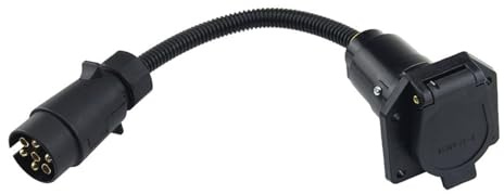YIZITU Adattatore del Rimorchio da 5 Pin 60 Cm ABS Contatti in Plastica in Plastica per Applicazioni Affatti Roulotte Sistemi Adattatore per Impianto ABS Adapter
