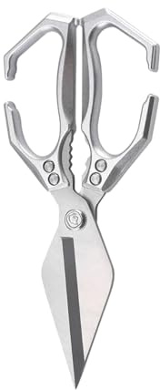 GkgWuxf Forbici da Cucina per Alimenti | Forbici Culinarie Resistente per Tagliare Pollame,Utensili Culinari Professionale Per Ristoranti Pesce Verdure