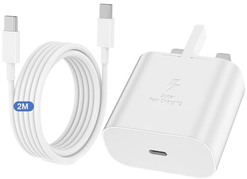 Samsung Charger Fast Charge, 2M USB C Phone Cable and Plug for Samsung Galaxy S26 S25 S24 S23 S22 S21 S20 A33 A34 A35 A36 A53 A54 A55 A56 A17 A16 A15 A25 A26 A06,USBC Charging Lead with Type C Plug