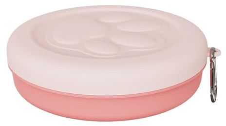 Guaber Bols De Voyage pour Chiens Et Chats Bol Portable Eau Et Nourriture Animaux Compagnie avec Fermoir Tasse d'alimentation Bols Marche en Plein Air Nourriture Portable