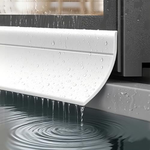 Eleeonora Regenschutzleiste Für Fenster Und Türen,wasserdichte Fenster-Wetterleiste,Selbstklebende Regen Fenster-Abwehrleiste,Hochflexibles,Für Vor Wassereintritt An Fensterrahmen Fensterbänken