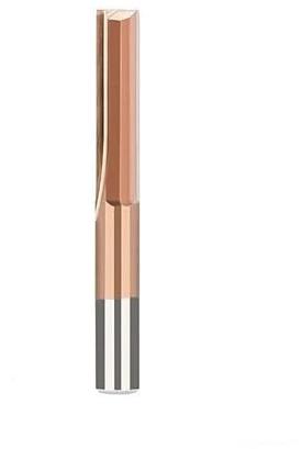 YWRWUPMGK CNC Router Bits 6mm Shank Straight Milling Cutter 2 Flute Titanium Coated Carbide End Mill for MDF Acrylic Chipboard Wood(6x22mm)