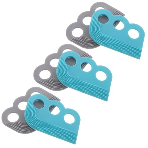 TOYANDONA 6 Stück 6 Stück Tierhaarentferner Doppelseitige Bürste und Fusselentferner aus Weichem Material Wiederverwendbar für Sofa Teppiche und Kleidung Sanfte Fellpflege für Hunde und