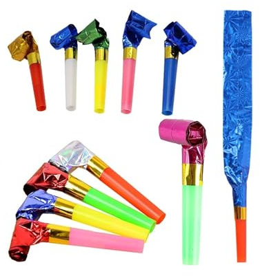 100 pezzi di fischietti soffianti, premi for giochi allegria, souvenir for feste carnevale per Feste