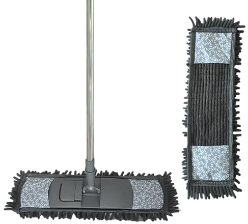 Scopa per pavimenti | Manico lungo inclinabile, per la pulizia del pavimento in laminato,per piastrelle in legno da soffitto a parete, finestra, angolo casa, appartamento, cucina, camera