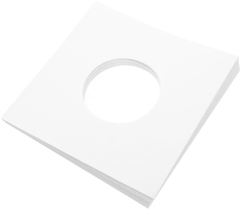 BESPORTBLE Buste Interne Antistatiche 20 Pezzi Per Dischi Vinile In Carta Bianca Con Design Angolo Retto Per Protezione e Conservazione Dischi Musica