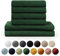 Blumtal Premium Frottier Handtücher Set 4 teilig 100% Baumwolle - Oeko-TEX zertifiziertes Badetuch 2X (70x140 cm) + Towel 4X (50x100 cm) - saugstarkes Frottiertücher Set - Handtücher Grün