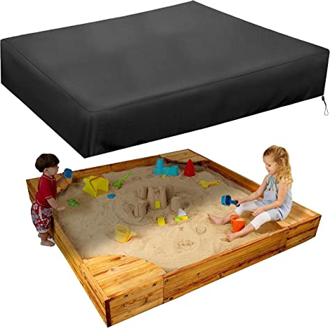 MRWiZMS Coperchio Sabbiera per Bambini, Telo Quadrato di Copertura per Sabbiera, Outdoor Garden Copertura per Sandbox,Adatto per La Protezione dei Giocattoli dei Bambini (150x150cm)
