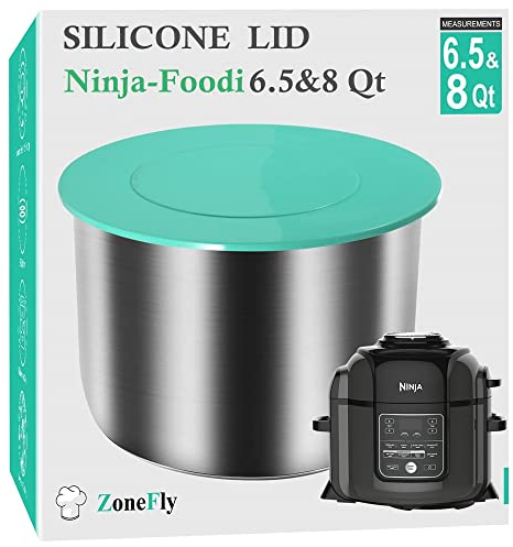 Silicone Lid Fits Ninja Foodi - 8 Quart & 6.5 Quart Inner Pot Cover for Ninja Foodi FD401/FD302/OS401/OS301/OP401/OP302 Best NinjaFoodi Sealing Lid for Pressure Cooker Pot Parts Accessories