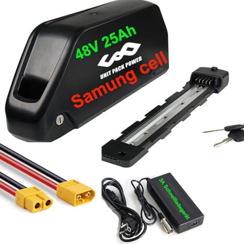 48V 25Ah Batterie de Velo électrique - Batterie vélo pour kit de Conversion Ebike 1500W 750W 1000W - kit de Conversion ebike Batterie et Autres M (Litio Batterie Ebike)