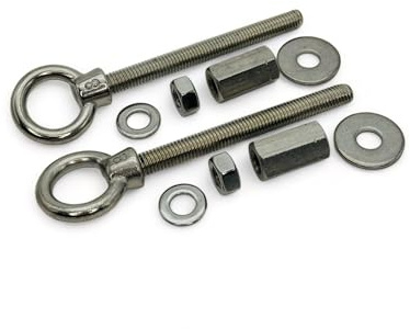 STYYL Ringschrauben für die Hecktürscharniere passend an Ducato, Jumper, Boxer Edelstahl oder Black Edition (Edelstahl)
