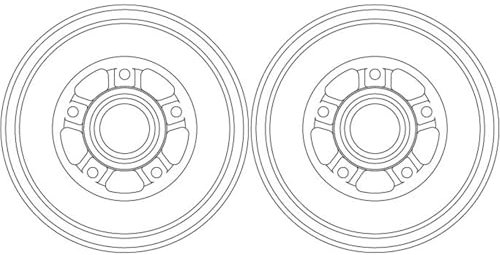 BandelOne enthält 2X TRW 228,5mm Bremstrommeln hinten passend für Duster Captur