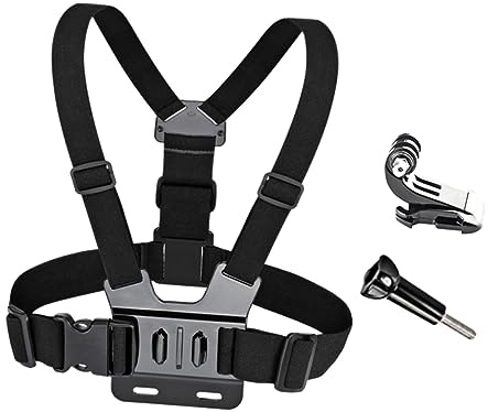 Gadpiparty Sangle De Poitrine pour Caméra De Sport Harnais pour Trépied Compatible Et Réglable pour Fixation Poitrine