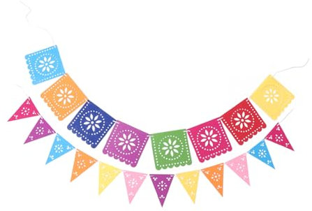 ERINGOGO Banner Mit Mexikanischem Thema 2 Sets Zum Aufhängen An Der Decke Fotoautomaten-dekorationen Für Weihnachten Mexikanische Party-dekorationen