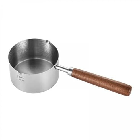 FLCPJGV 3x Mini Casseruole in Acciaio Inossidabile per Caffè, Scaldalatte, Piccola Zuppiera, Caffettiera Turca per La Casa