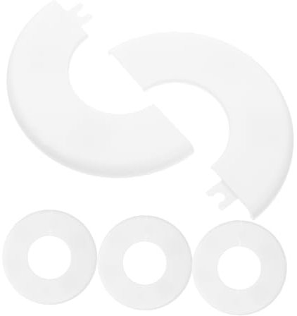 MOTHNUR 4pcs Pool Escutcheons Covers White Swimming Pool Ladder Cover Pipe for Inground