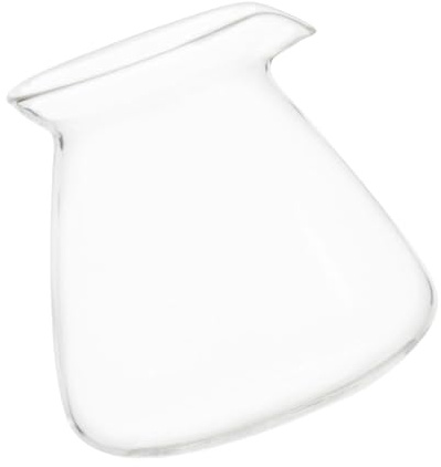 Taza de degustación de café de vidrio de borosilicato, servidores de café para verter sobre la preparación y uso multiusos, jarras de vidrio de borosilicato