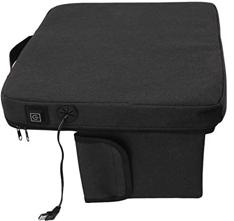 ANKROYU Elektrisches Heizkissen, 3 Gänge, verstellbar, USB-betrieben, tragbar, Outdoor, Camping, Stadion, Sitzpolster mit hochdichtem Memory-Schaum für Sportveranstaltungen, Winter