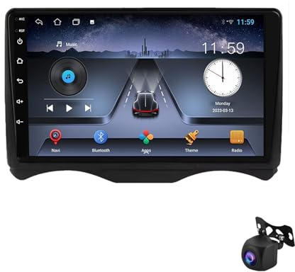 Autoradio multimédia Android 13 pour Citroën C2 C3 (2002-2006), écran Tactile 9 Pouces, Radio numérique Dab, Commandes au Volant, MirrorLink, Wi-FI, caméra 360°, processeur quadricœur 1 GHz