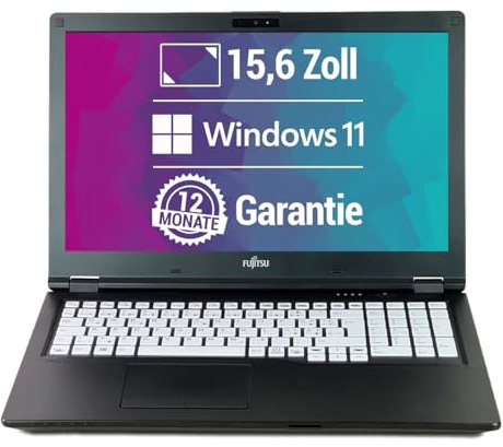 Fujitsu LifeBook E559 15,6 Zoll Full HD Laptop Intel Core i5-8265U@ bis zu 3,9 GHz 32 GB 512 GB SSD mit Windows 11 Pro & GRATIS Antiviren-Software inkl. 12 Monate Garantie