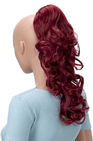CAISHA 40cm Haarzopf Haarteil Butterflyclip Voluminös Rot H217