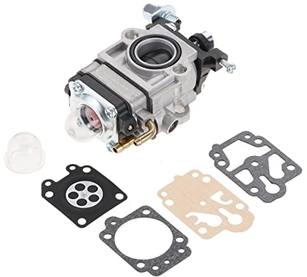 Hicello 15mm Brush Cutter Carburetor 43CC 47CC 49CC 52CC, Strimmer Carburettor for Multi-Tool Grass HedgeTrimmer Scooter Cultivator, 2 Stroke 40-5 CG430 CG520 Carb