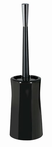 Spirella Malibu WC Bürste Toilettenbürste Klobürste WC Garnitur aus Porzellan Schwarz