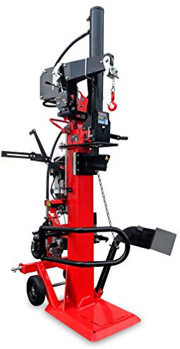 CROSSFER Holzspalter LS22T-PTO+E400V inkl. Hydraulische Seilwinde 490Kg Zugleistung / 22 Tonnen Spaltkraft / 110cm Spaltlänge/Zapfwellenantrieb Dreipunkt + Elektromotor 5,1kW 400V / 2 Hand Bedienung