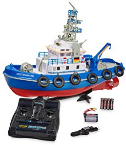 Carson Küstenwache TC-08 2.4G 100% RTR, Ferngesteuertes Boot, RC Boot, mit Funktionen, inklusive Fernsteuerung, Sicherheitsschaltung, Blau