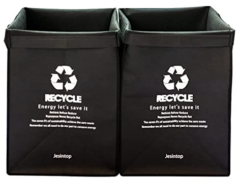 Jesintop Recycle Bins for Kitchen,Ultra-Large Capacity Recycle Waste Bin Bags for Kitchen Home Trash Sorting Bins Organizer Baskets,29 Gal Series(4pcs)